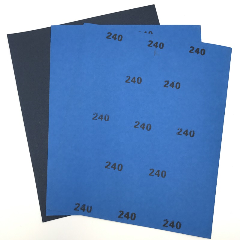 Blue Latex silicon carbide waterproof sandpaper
